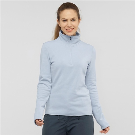 Dámské Mezivrstvy Salomon WARM AMBITION HALF ZIP W Jacket Blankyt | IYO-180794