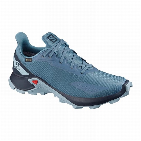 Dámské Trailové Běžecké Boty Salomon ALPHACROSS BLAST GTX W Blankyt Tmavě Blankyt | 7056UCIAD