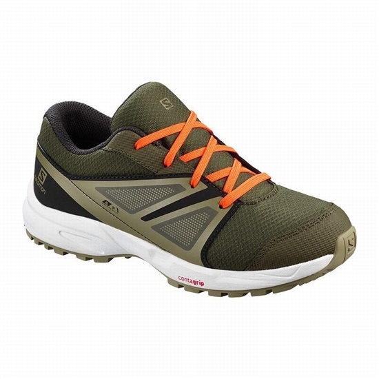 Dětské Trailové Běžecké Boty Salomon SENSE CLIMASALOMON WATERPROOF Černé | EUM-056283
