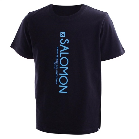 Dětské Tričko Salomon SIDE ALLEY SS B Černé | DUE-419826