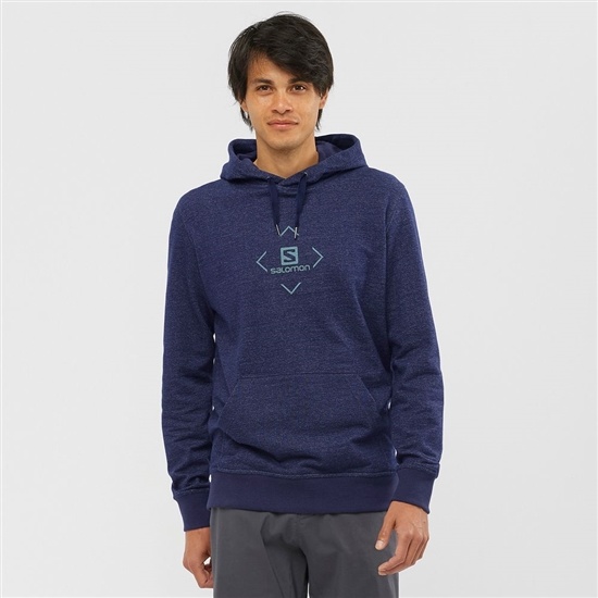 Pánské Mezivrstvy Salomon SHIFT HOODIE M Tmavě Blankyt | MOE-673581