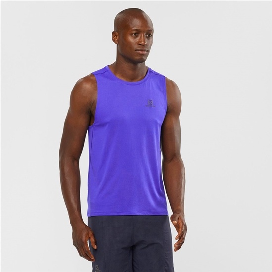 Pánské Tank Salomon AGILE M Blankyt | DPV-425638
