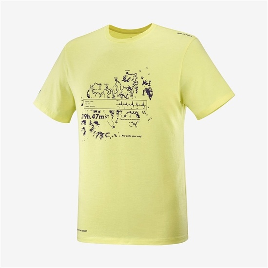 Pánské Tričko Salomon OUTLIFE GRAPHIC SALOMONOTONE SS M Krátké Sleeve Žluté | VMZ-942586