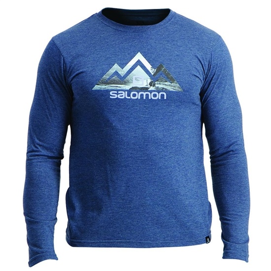 Pánské Tričko Salomon TIP TOE LS M Tmavě | TUO-018495